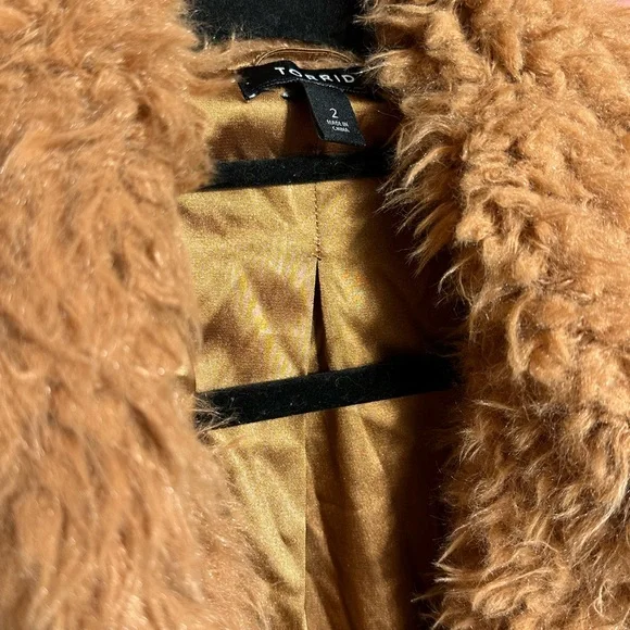 NWoT Torrid Sherpa Drape Front Jacket - Picture 10 of 12